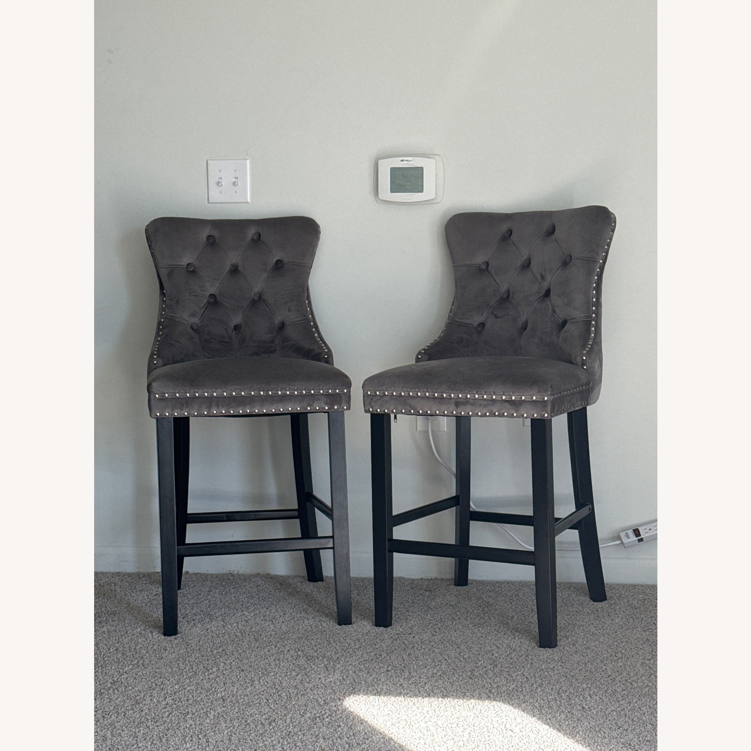 Amazon Light Gray Stools - image-1