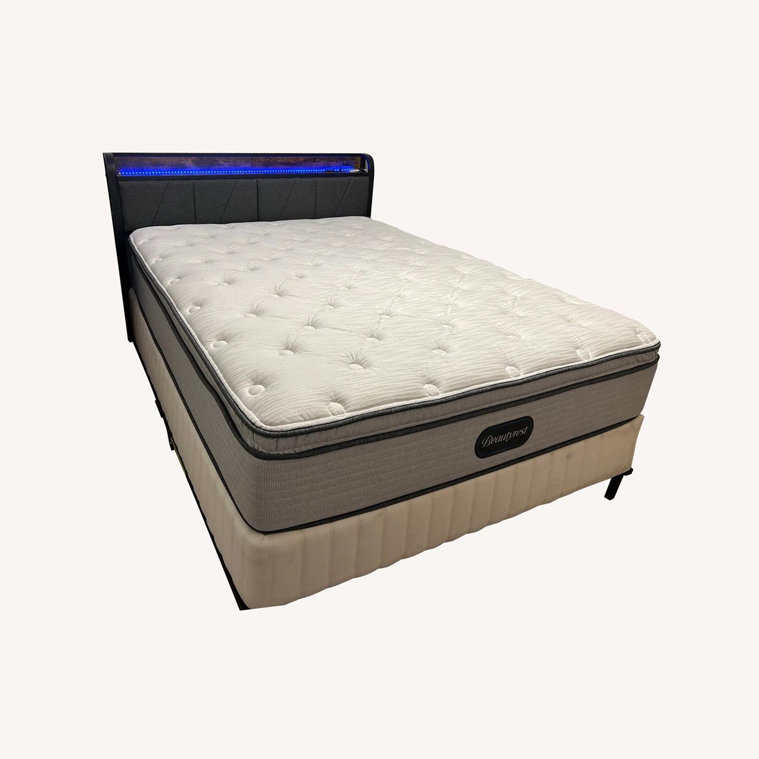 Dark Brown Queen Bed - image-0