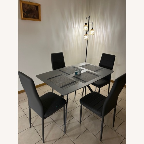 Used Light Gray Dining Set for sale on AptDeco