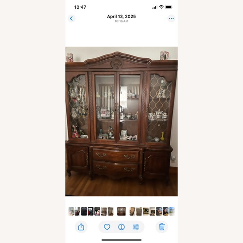 Used Vintage/Antique Dark Brown Sideboard for sale on AptDeco