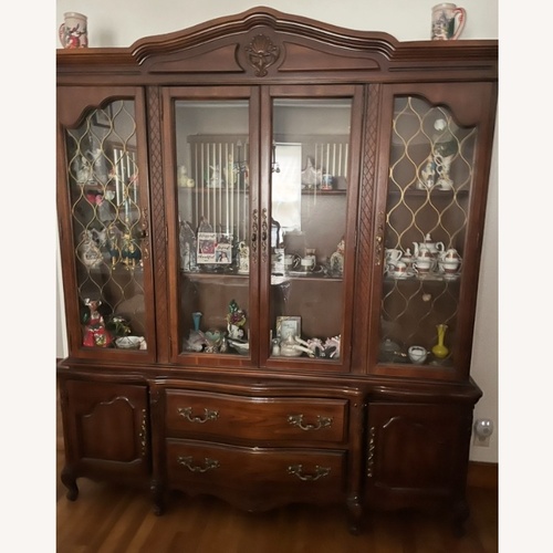 Used Vintage/Antique Dark Brown Sideboard for sale on AptDeco