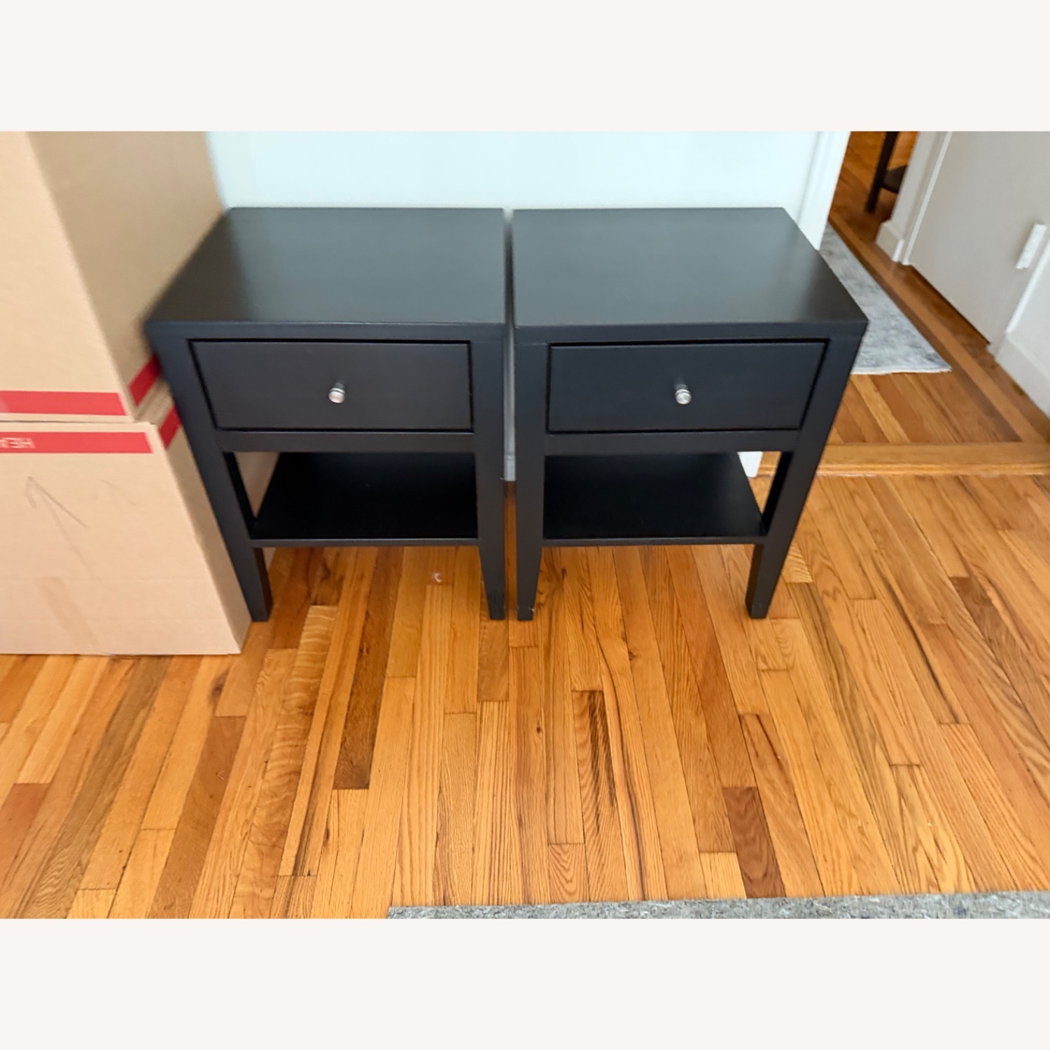 Room & Board Calvin Black Wood Side Tables - image-1