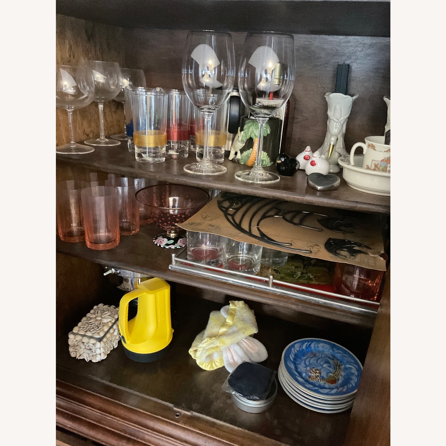 Dark Brown Wood Armoire - image-2