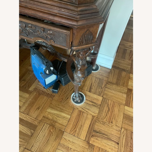 Used Dark Brown Wood Armoire for sale on AptDeco