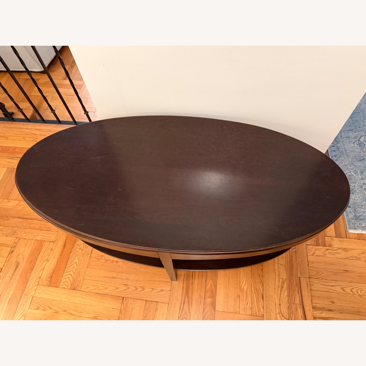 Dark Brown Wood Coffee Table - image-3