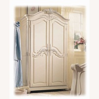 Jessica Mcclintock Lea White Wood Armoire