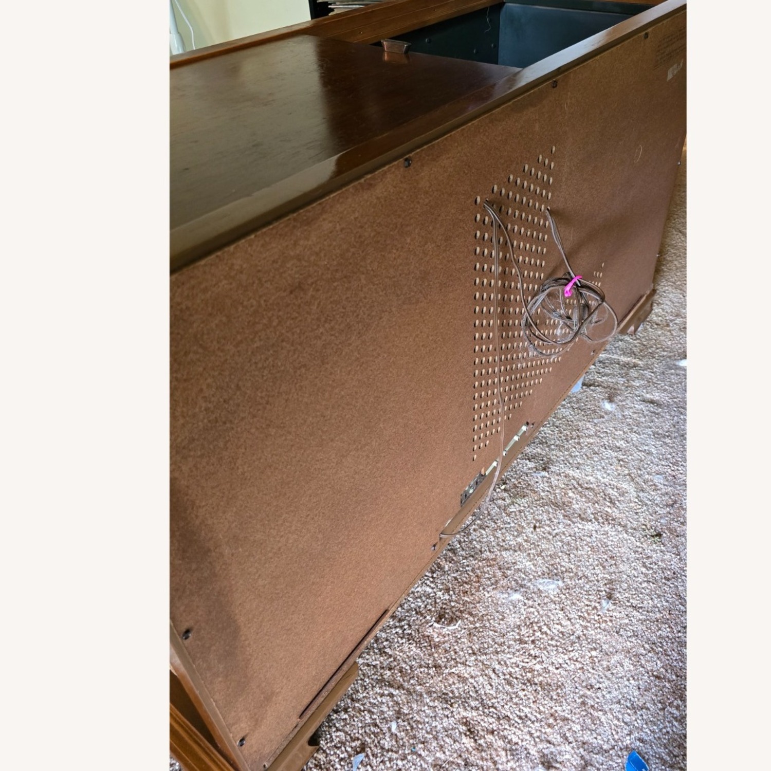 Vintage Wood Cabinet Radio-Record  - image-4