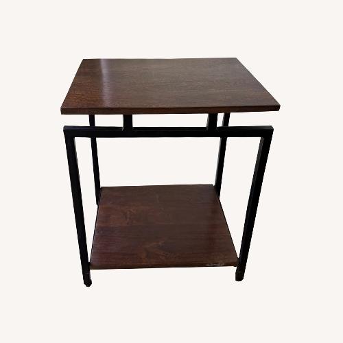 Used Dark Brown Metal Coffee Table for sale on AptDeco