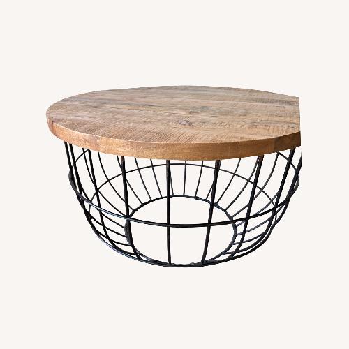 Used Natural Metal Coffee Table for sale on AptDeco