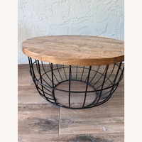 Natural Metal Coffee Table