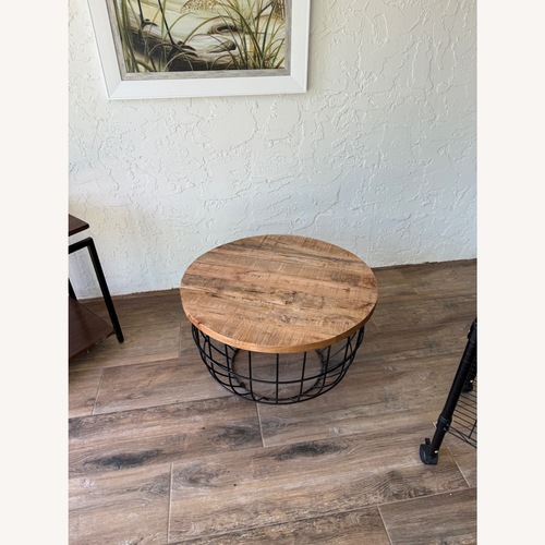 Used Natural Metal Coffee Table for sale on AptDeco