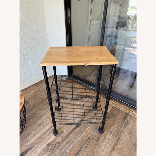 Used Natural Metal Side Table for sale on AptDeco