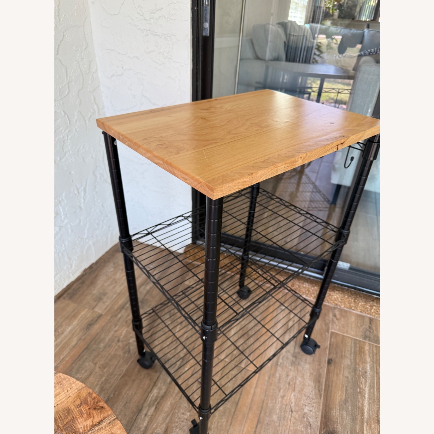 Natural Metal Side Table - image-1