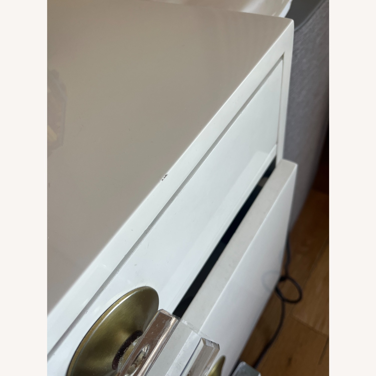 Anthropologie Regency White Lacquer Desk - image-7