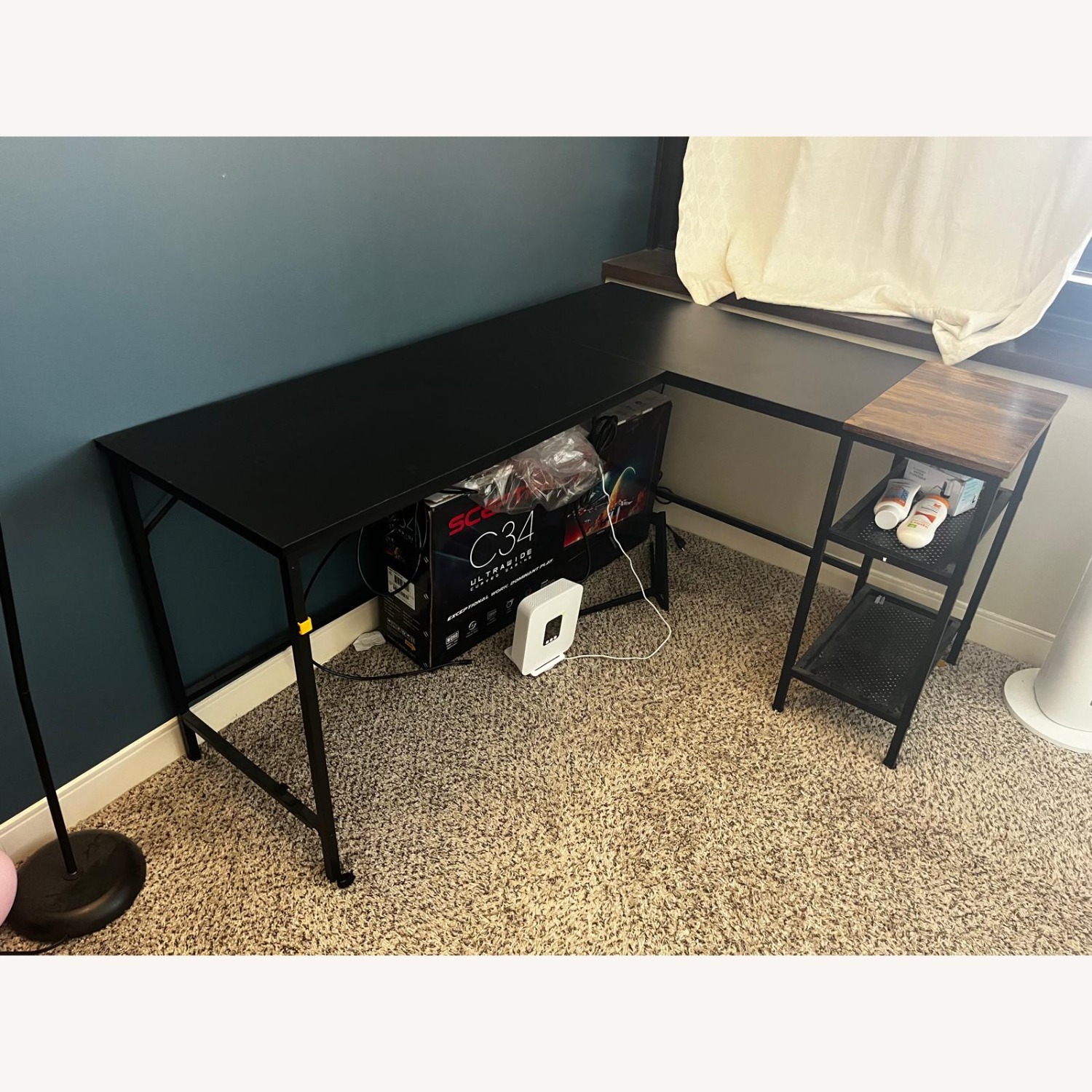 Black Wood Desk - image-2