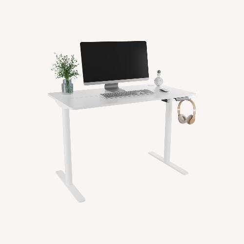 Used White Wood Desk for sale on AptDeco