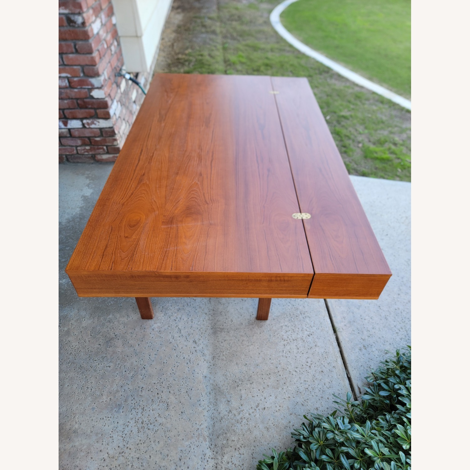 Vintage/Antique Orange Wood Desk - image-4