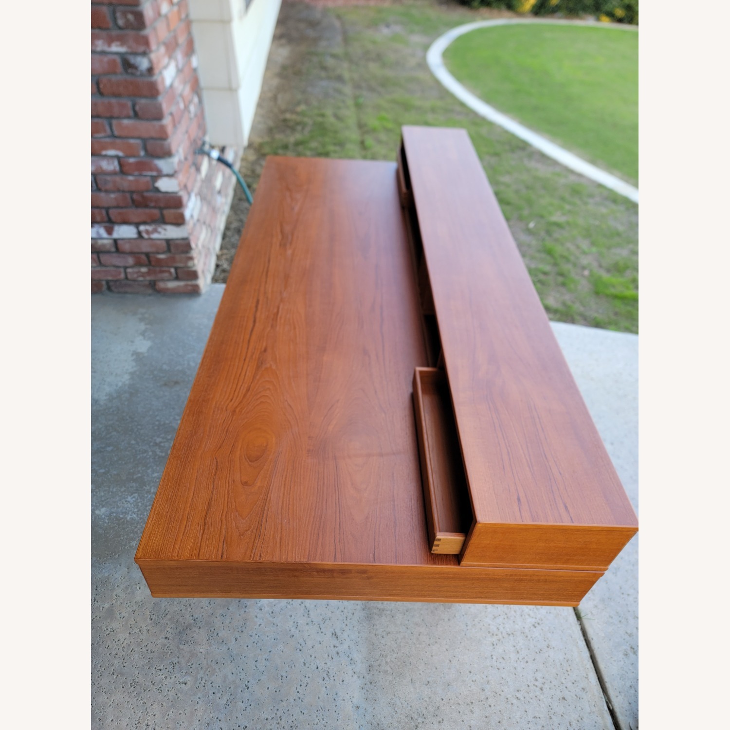 Vintage/Antique Orange Wood Desk - image-3