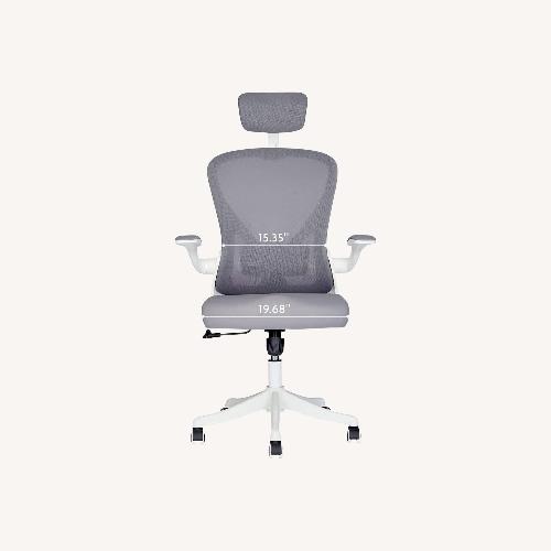 Used White Fabric Office Chair for sale on AptDeco