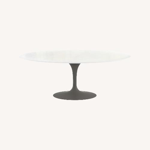 Used Knoll Tulip Oval Dining Table - White for sale on AptDeco
