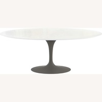 Knoll Tulip Oval Dining Table - White