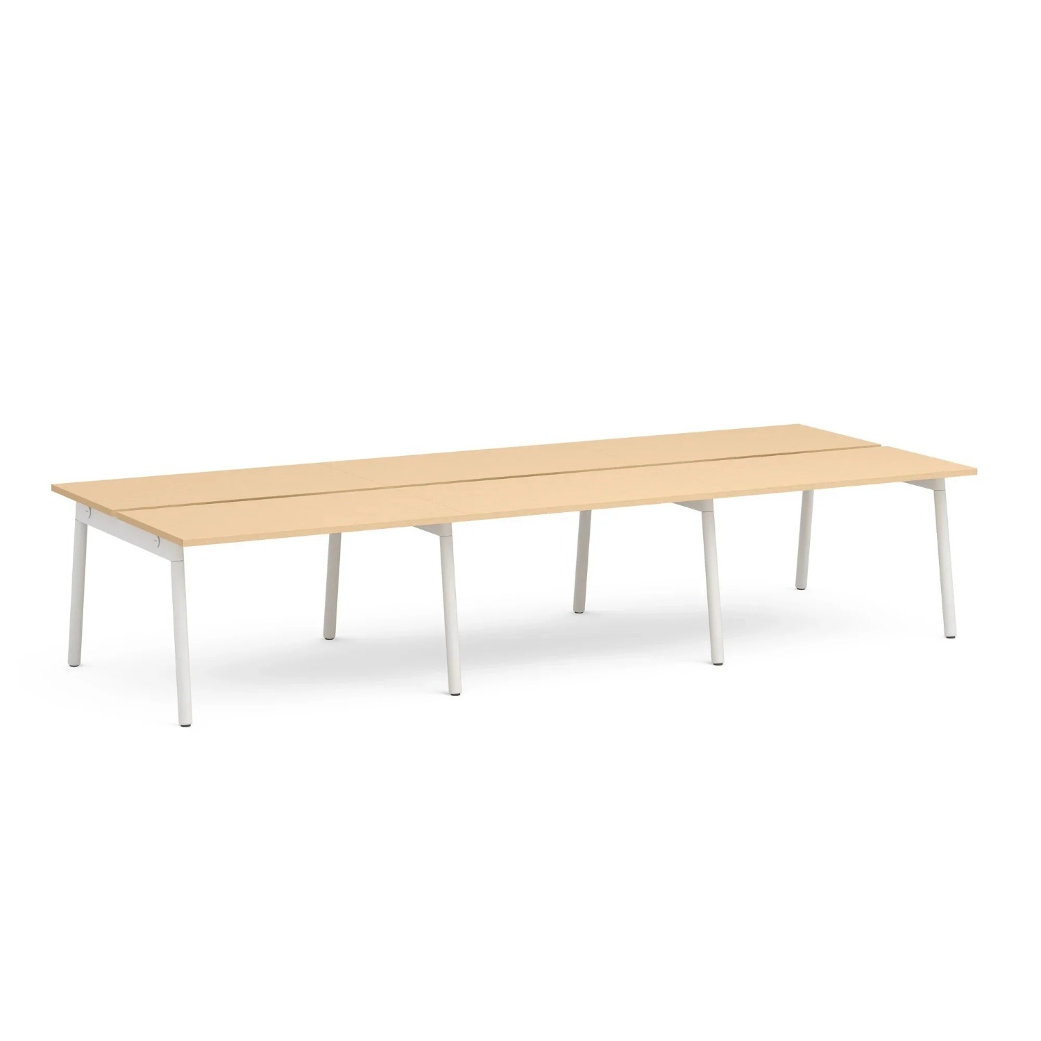 Poppin White Wood Desk - image-2