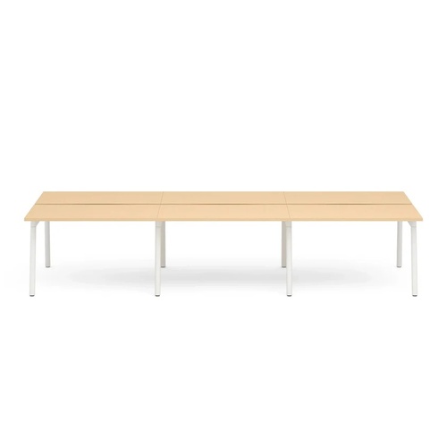 Used Poppin White Wood Desk for sale on AptDeco