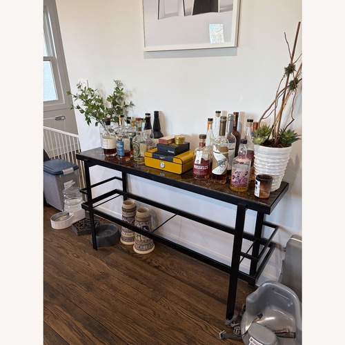 Used Mitchell Gold + Bob Williams Gramercy Black Side Table for sale on AptDeco