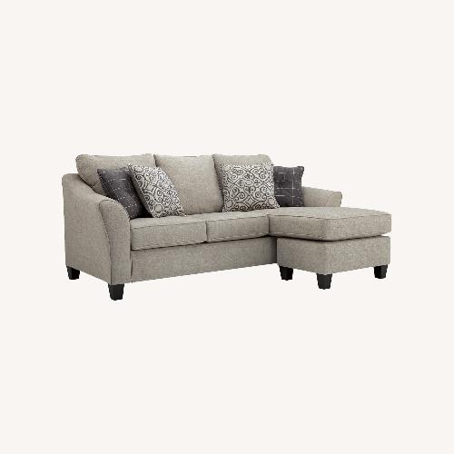 Used Ashley Furniture Light Gray Fabric Chaise Lounge for sale on AptDeco