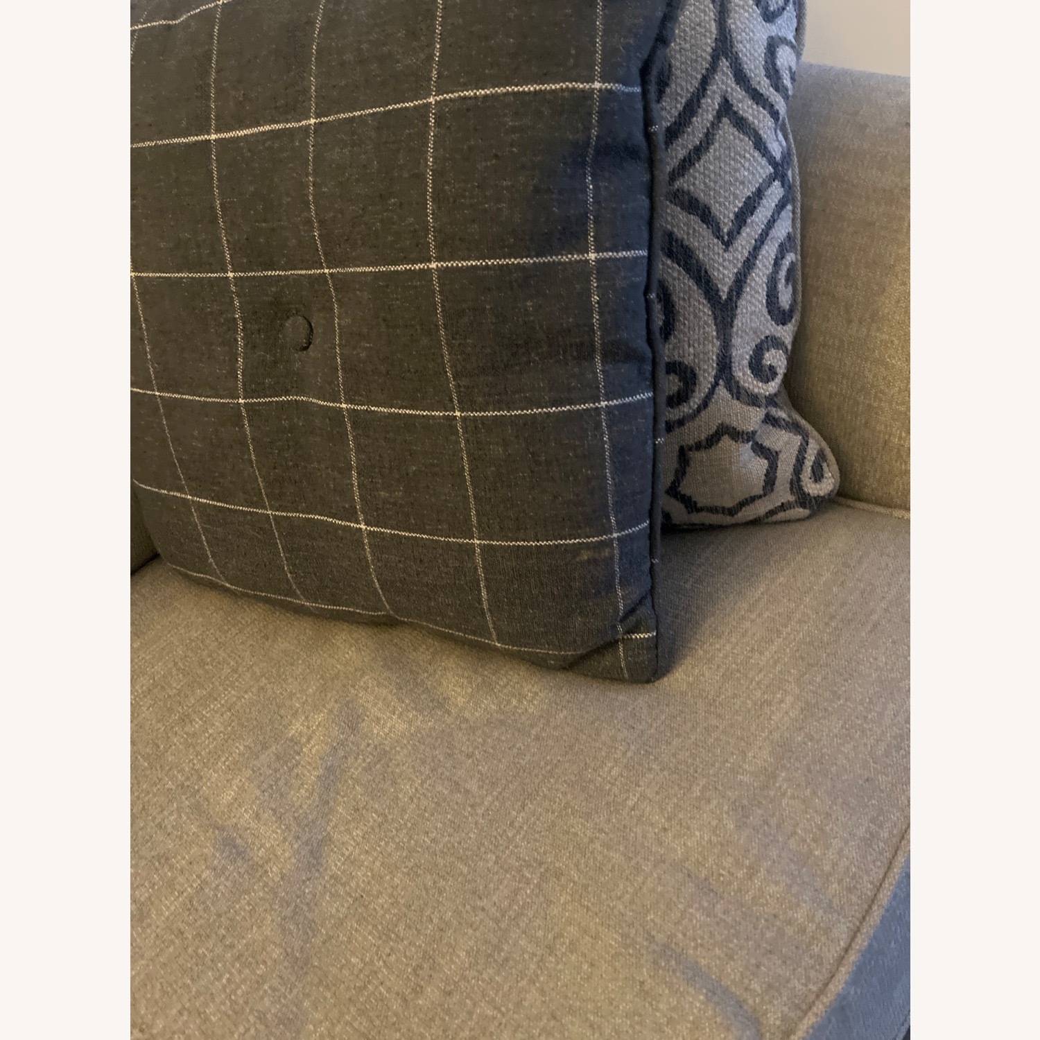 Ashley Furniture Light Gray Fabric Chaise Lounge - image-4