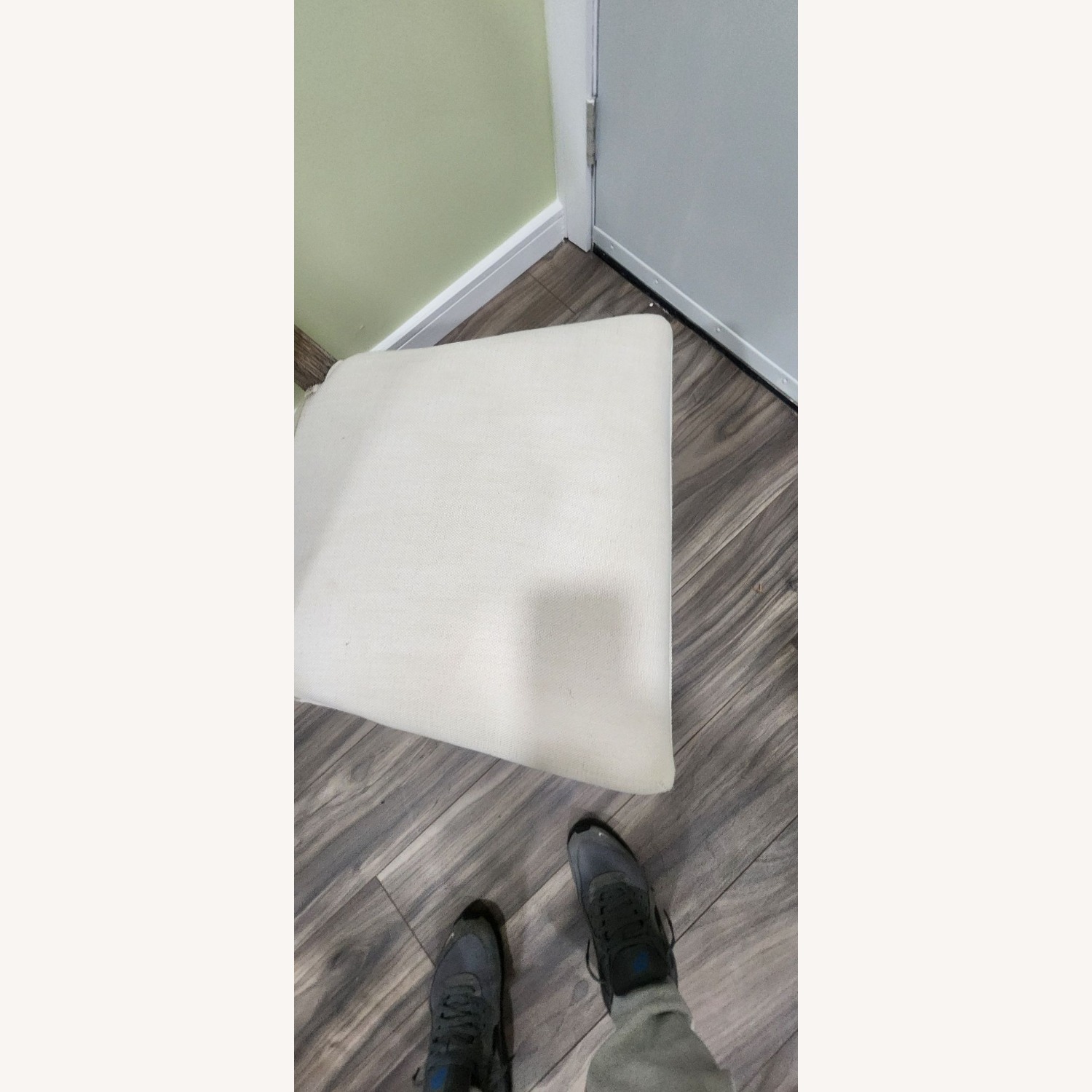 Restoration Hardware French Contemporary Square Fabric Dining chair - image-4