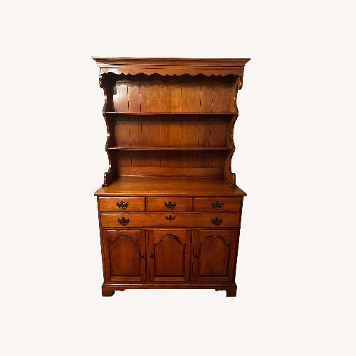 Used Vintage/Antique Finds Dark Brown Wood Sideboard for sale on AptDeco