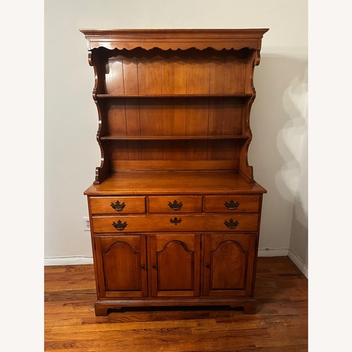 Used Vintage/Antique Finds Dark Brown Wood Sideboard for sale on AptDeco