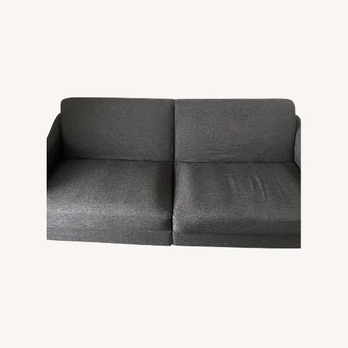 Used Aria Gray Convertible Couch for sale on AptDeco