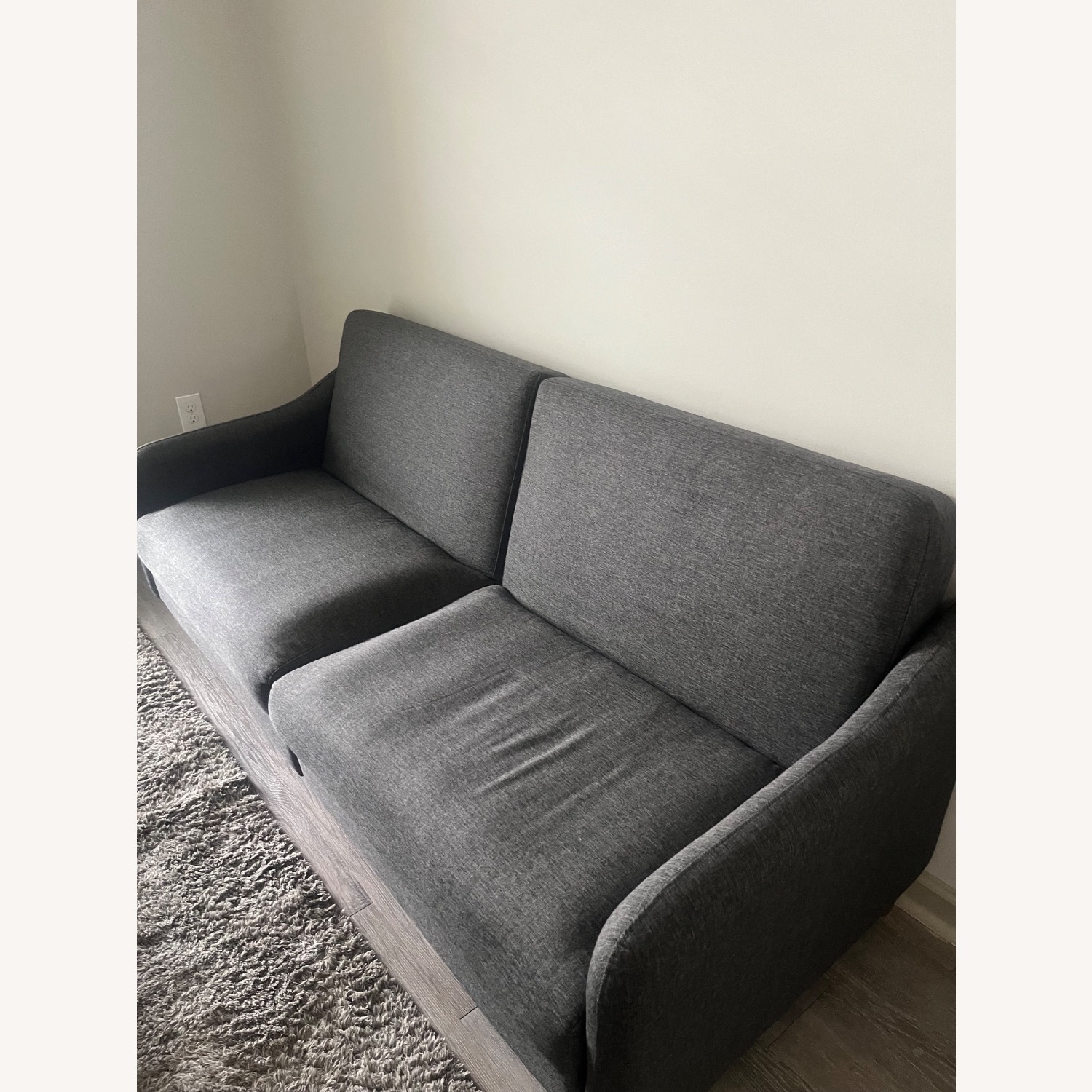 Aria Gray Convertible Couch - image-2