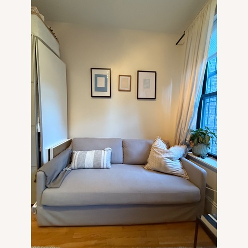 Used Target Studio McGee Collection Gray Sofa for sale on AptDeco