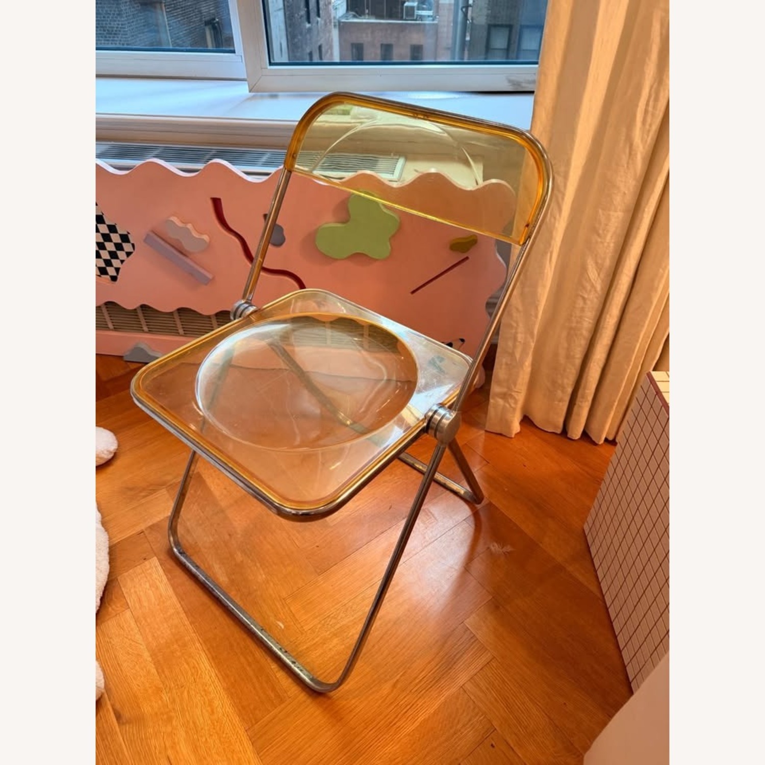 Plia Folding Chair by Castelli 1970s Yellow - image-2