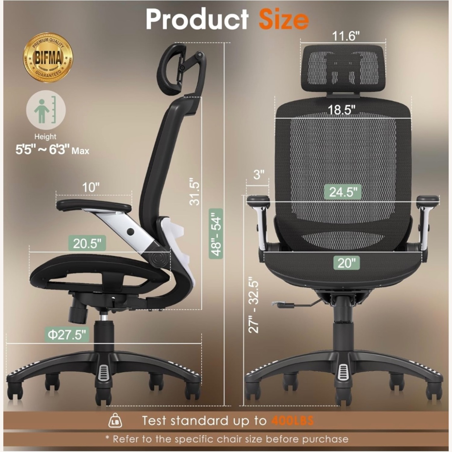 Amazon Gabrylly Black Office Chair - image-2