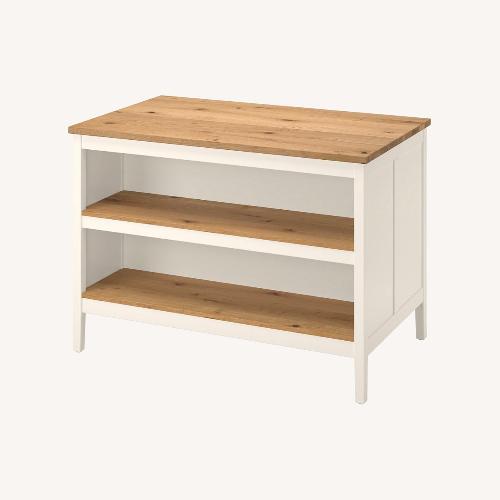Used IKEA Tornviken White Kitchen Island for sale on AptDeco