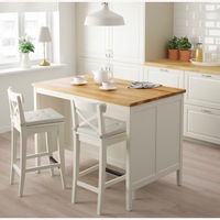 IKEA Tornviken White Kitchen Island