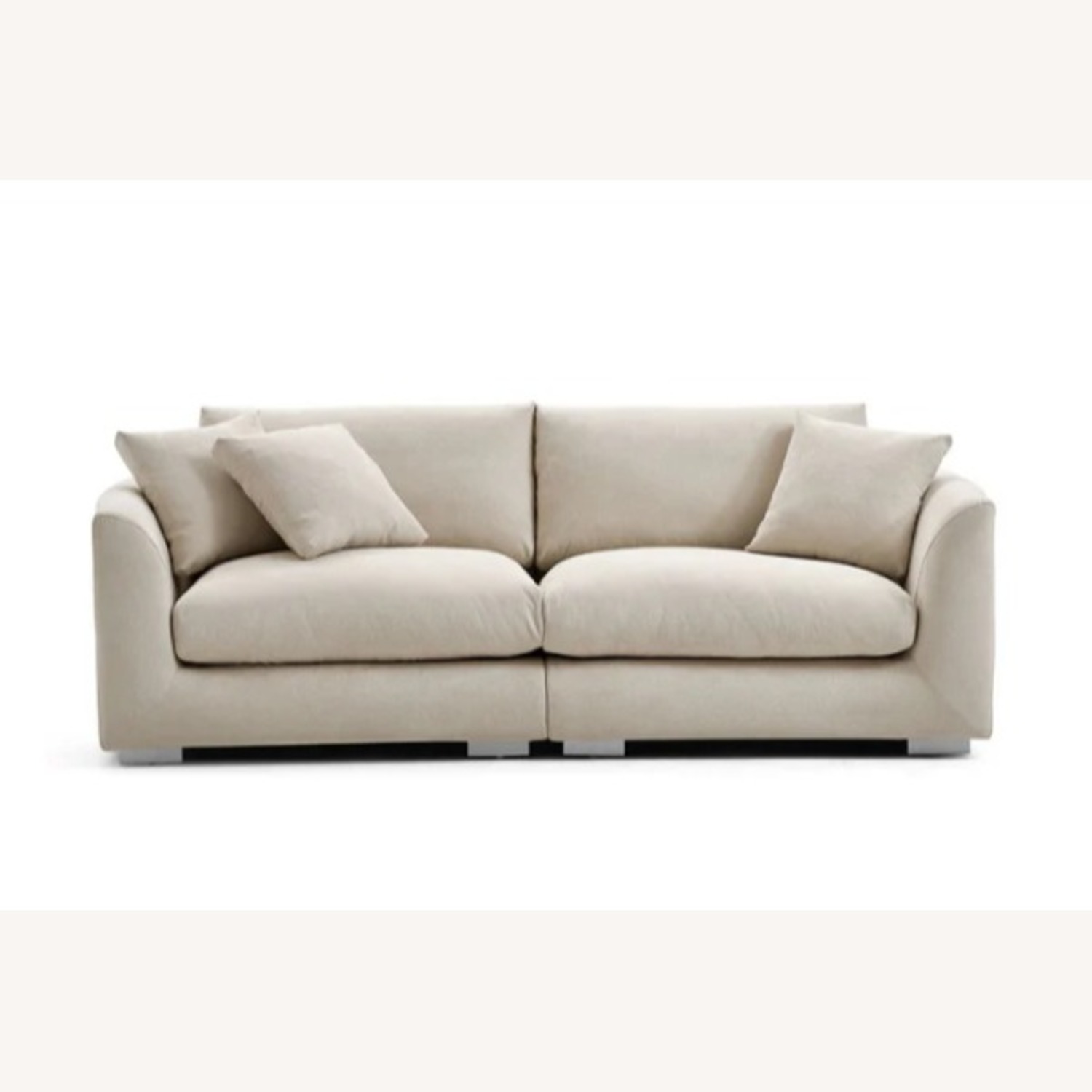 Valyou Furniture Natural 3+ Seater Sofa & Ottoman - image-1