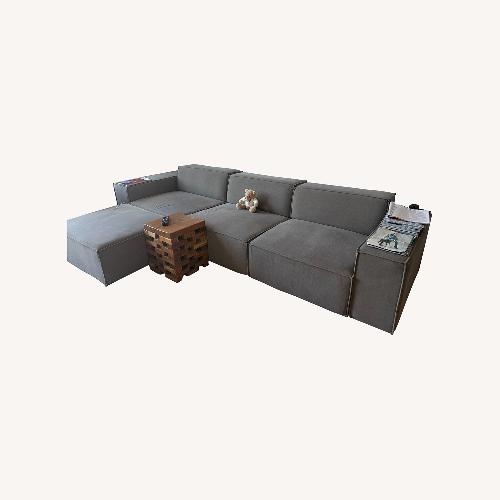 Used Dark Gray Fabric 3+ Seater Sofa for sale on AptDeco