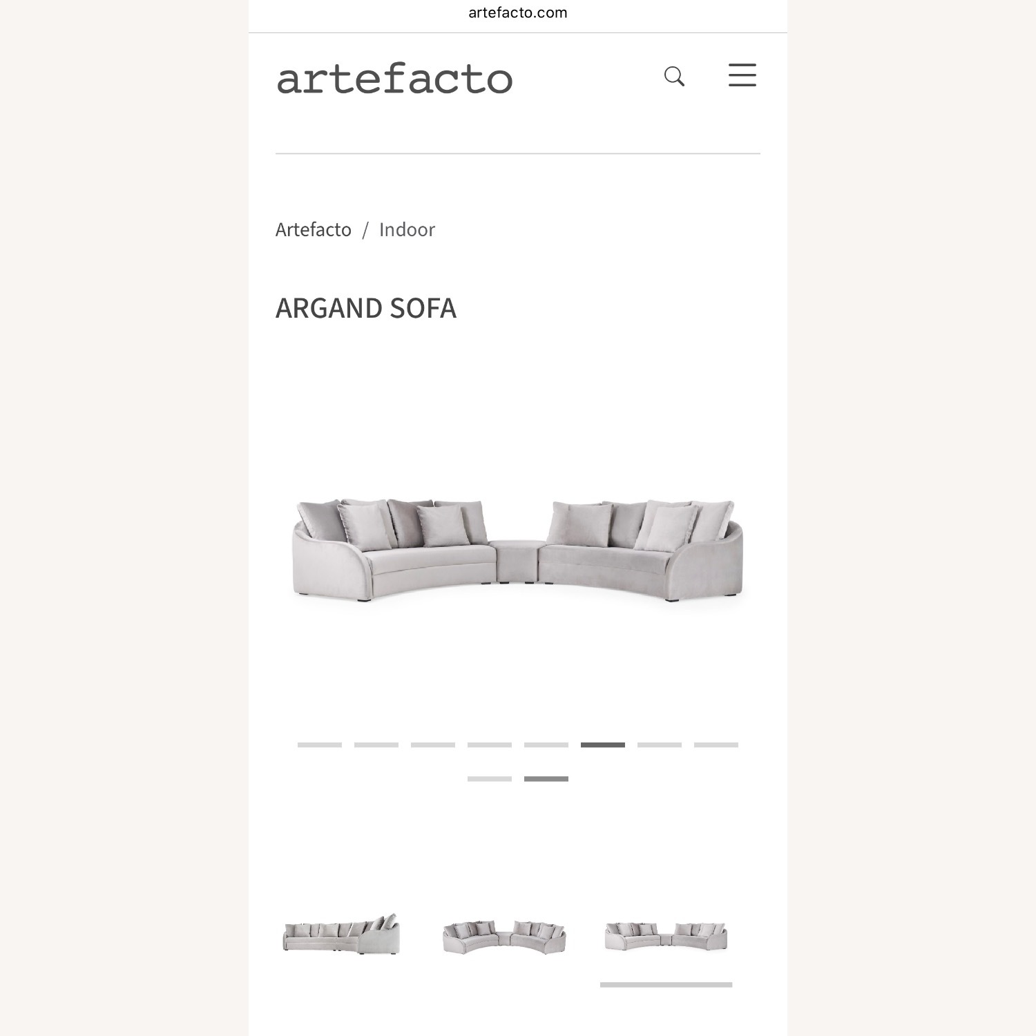 Argand Sofa Natural 3+ Piece Sectional - image-9