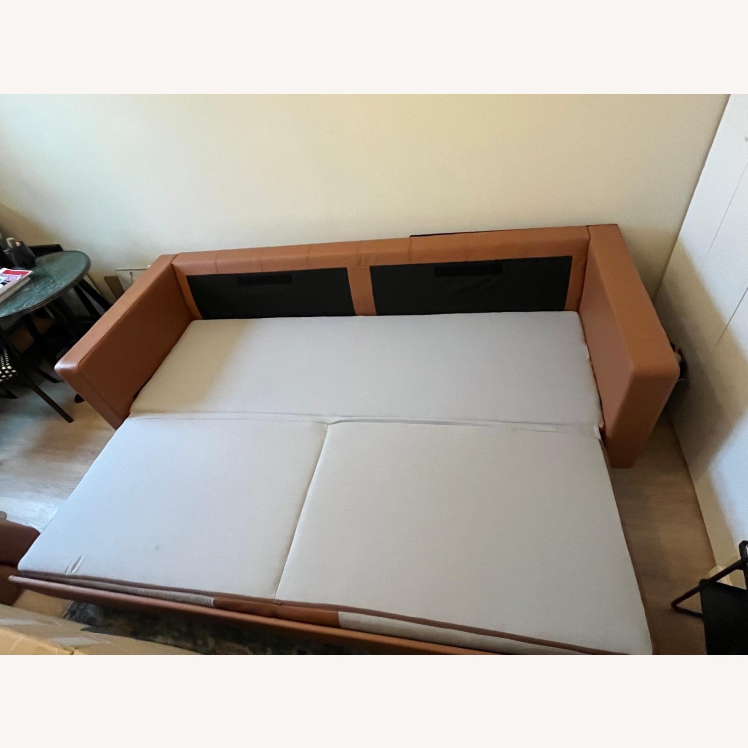 IKEA Leather Sleeper Sofa - image-7