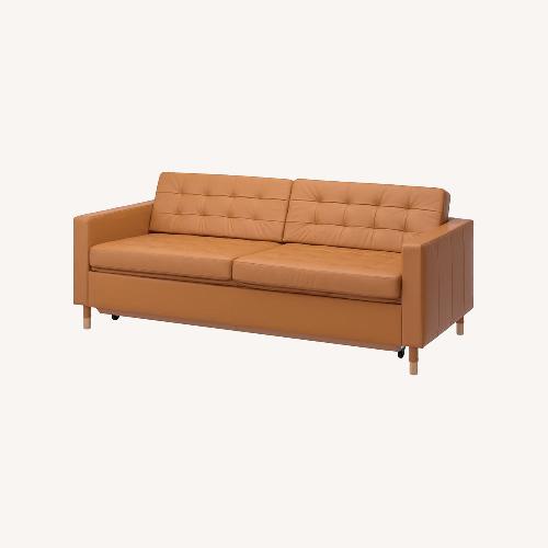 Used IKEA Leather Sleeper Sofa for sale on AptDeco