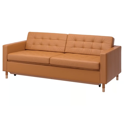 Used IKEA Leather Sleeper Sofa for sale on AptDeco