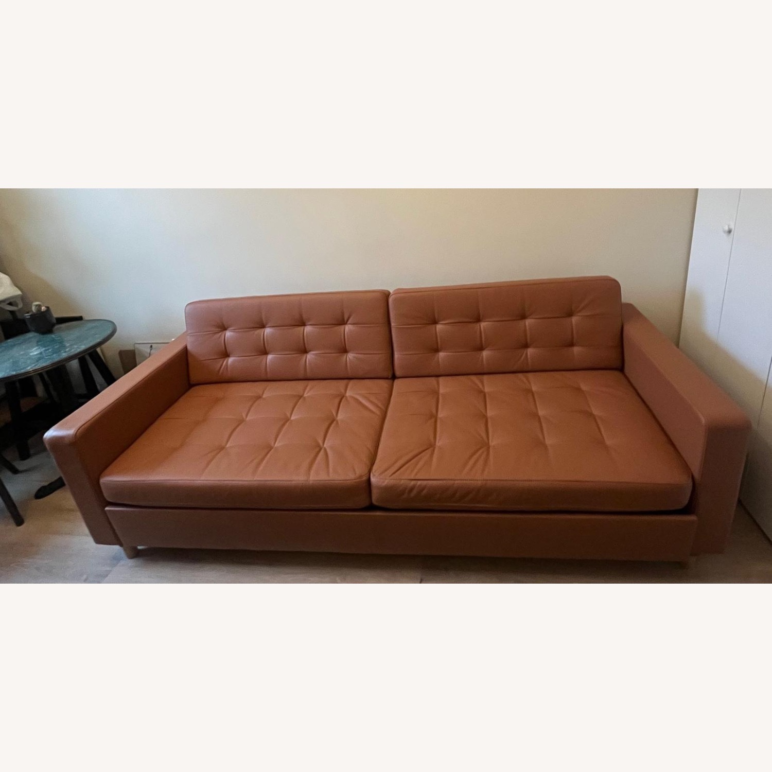 IKEA Leather Sleeper Sofa - image-3