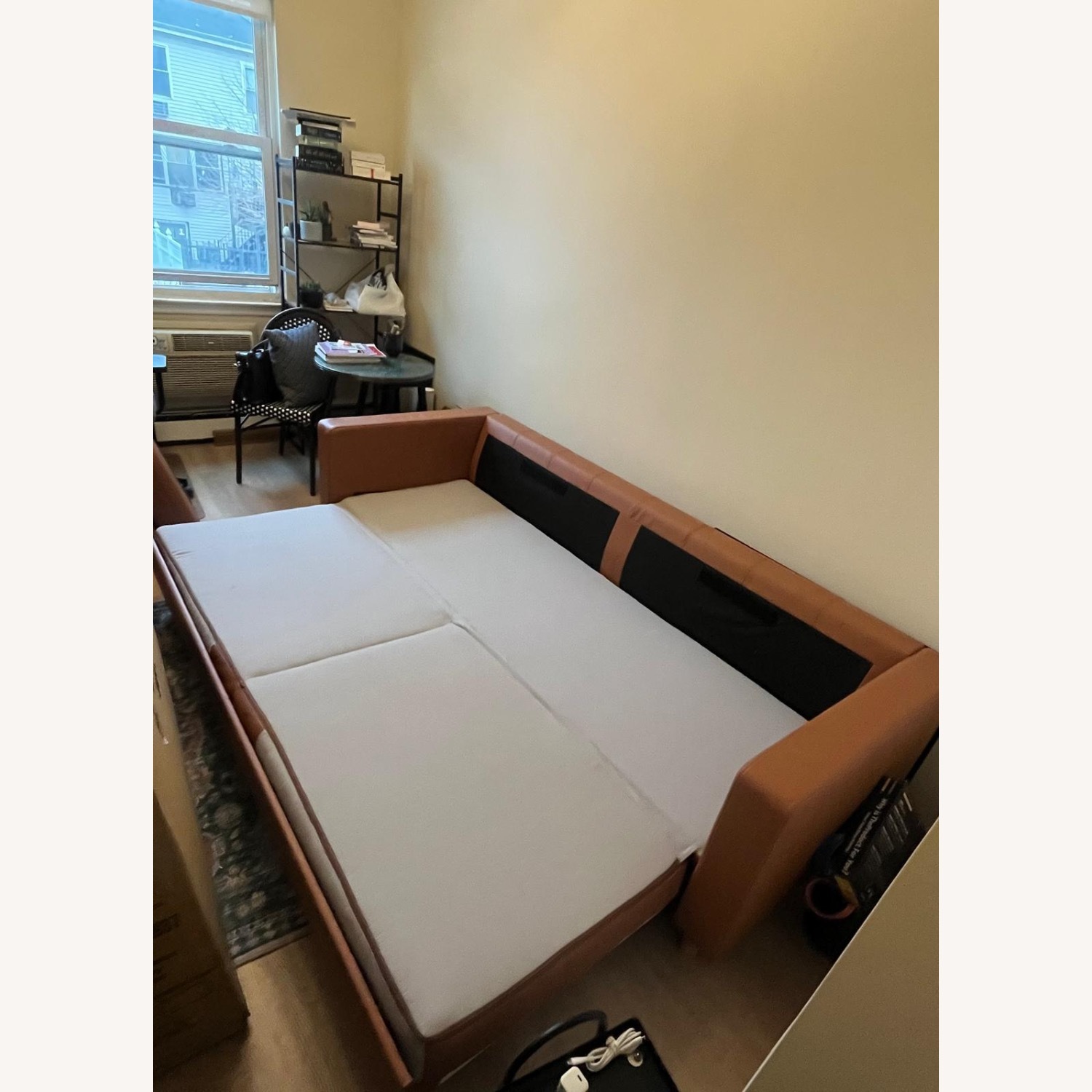 IKEA Leather Sleeper Sofa - image-8