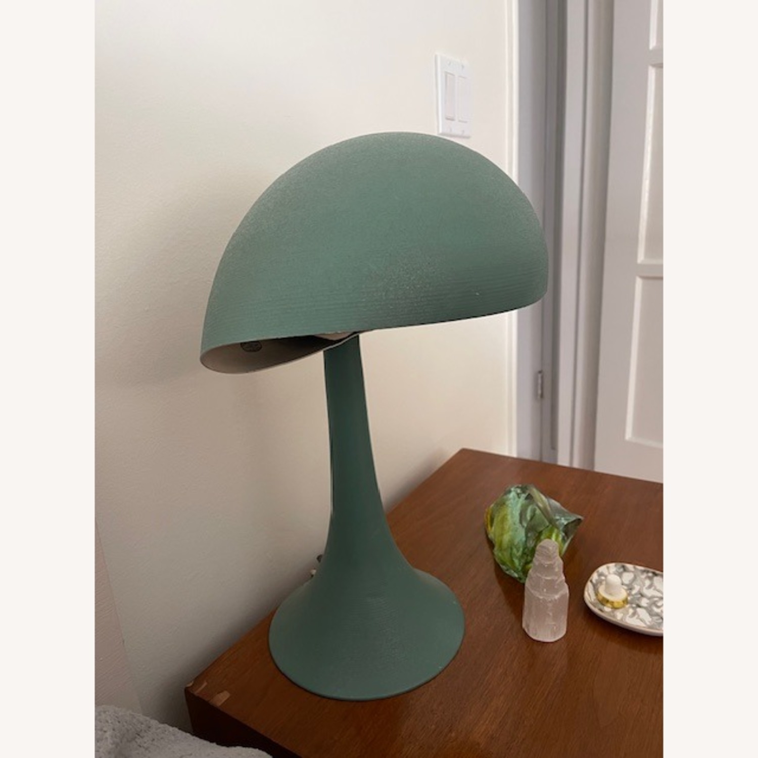 Mid Century Modern Green Table Lamp - image-1