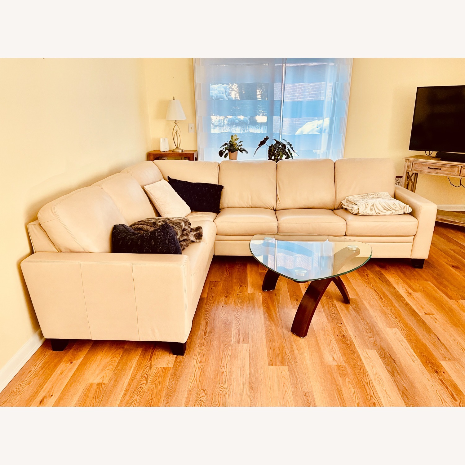 Palliser Creighton Leather 5-Seat L-Sectional - image-3